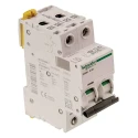 Schneider Electric Acti9 IC60N Miniature Circuit Breaker 2-Pole 1A Type C Thermal Magnetic Trip 100V-440V A9F74201