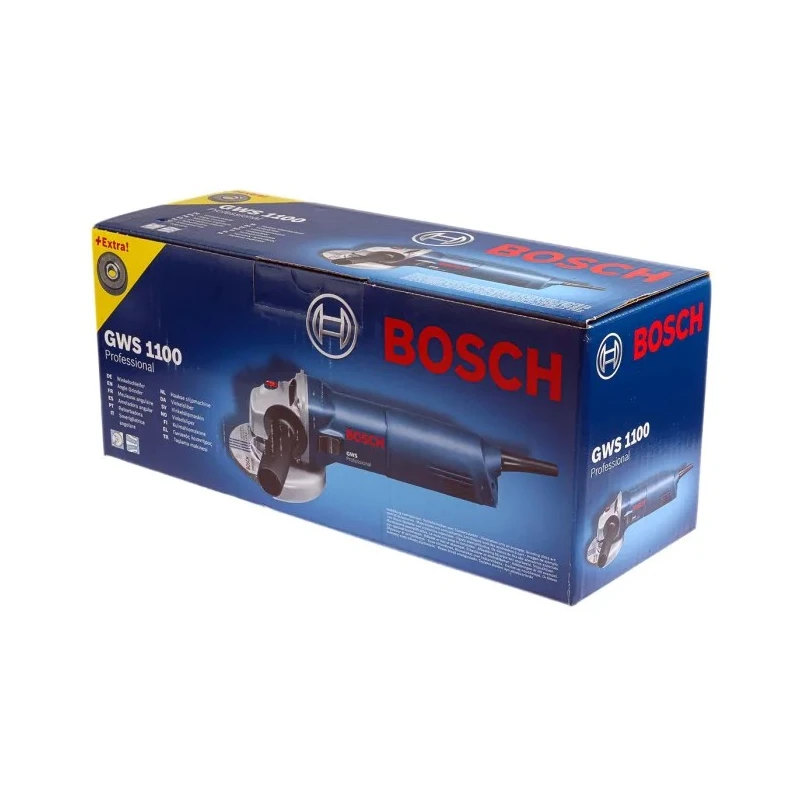 Bosch Angle Grinder 125 mm 1.1 kW Brushed Motor 230V GWS 1100 + SDS 0601822400