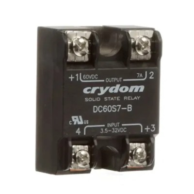 Crydom DC60 Series Solid State Relay 7A Load 60V DC Panel Mount Screw Terminals Bipolar Transistor Output 