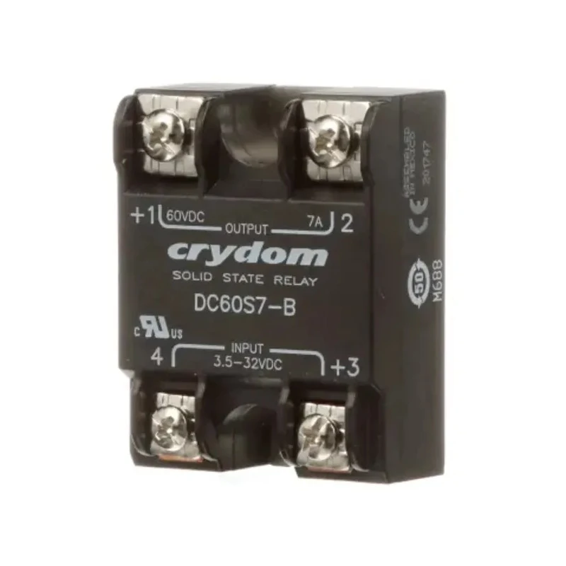 Crydom DC60 Series Solid State Relay 7A Load 60V DC Panel Mount Screw Terminals Bipolar Transistor Output 