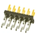 Amphenol Communications Solutions Minitek Series Right Angle Surface Pin Header, 12 Contacts, 2 mm Pitch 10112690-G03-06ULF