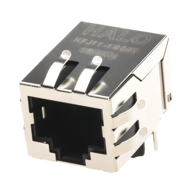 Halo Electronics FastJack Series RJ45 Connector Female Through Hole UTP Shield Straight 1 Port 8 Way 