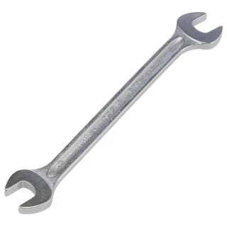 STAHLWILLE Double Ended Open Spanner Metric, 10 x 11 mm Size, Alloy Steel Chrome Finish, 155mm Overall Length 40031011