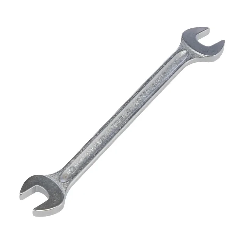 STAHLWILLE Double Ended Open Spanner Metric, 10 x 11 mm Size, Alloy Steel Chrome Finish, 155mm Overall Length 40031011