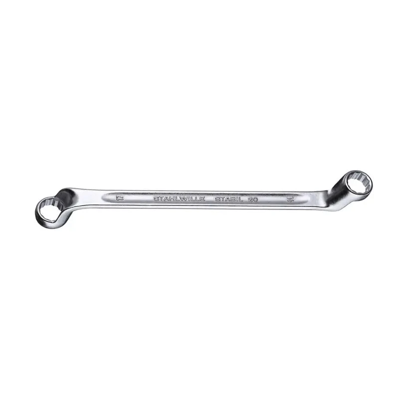 STAHLWILLE Ring Spanner Metric 16 mm x 17 mm Offset Head 15° Chrome Alloy Steel 255mm Overall Length 41041617