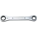 STAHLWILLE Ratchet Ring Spanner Double Ended 17 x 19 mm, 205mm Overall Length 41131719