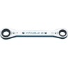 STAHLWILLE Ratchet Ring Spanner 1/2 x 9/16 inch, Chrome Finish Steel, 174mm Overall Length 41563234