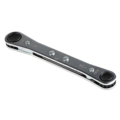 STAHLWILLE Ratchet Ring Spanner Double Ended 1/4 in, 5/16 in, 109mm Overall Length Chrome Finish 41561620