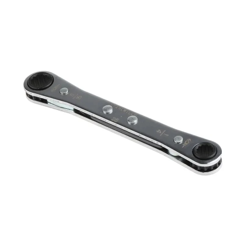 STAHLWILLE Ratchet Ring Spanner Double Ended 1/4 in, 5/16 in, 109mm Overall Length Chrome Finish 41561620