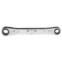 STAHLWILLE Ratchet Ring Spanner Double Ended 1/4 in, 5/16 in, 109mm Overall Length Chrome Finish 41561620
