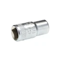 STAHLWILLE 1/4 in Drive 1/4 in 12 Point Square Chrome-Plated Steel Socket 23mm Overall Length 01530016