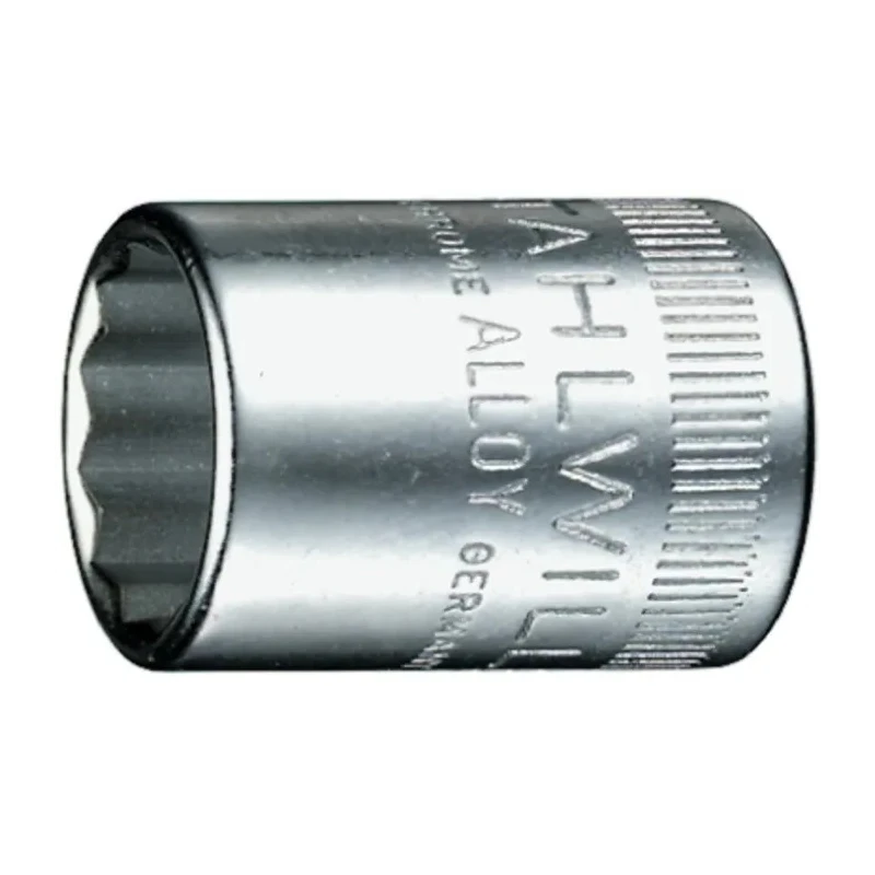 STAHLWILLE Chrome Finish 1/4 in Drive 11 mm 12 Point Square Socket with 23mm Overall Length 01030011