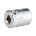 STAHLWILLE Chrome Plated 1/2 in 12 Point Socket with 1/4 in Square Drive, 23mm Overall Length 01530032