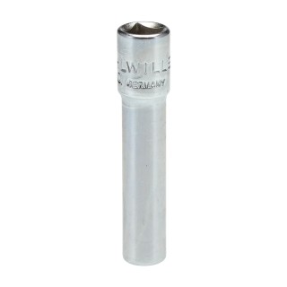 STAHLWILLE High-Performance Steel 6 mm 12 Point Square Drive Socket, 1/4 in Drive, 50mm Overall Length, Chrome 01240006