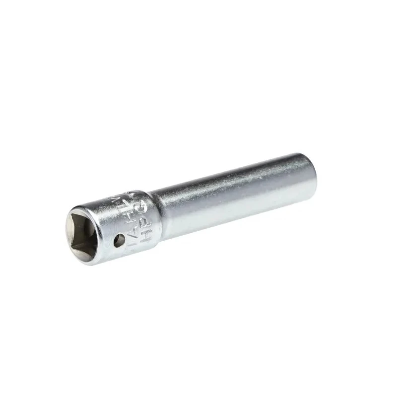 STAHLWILLE High-Performance Steel 6 mm 12 Point Square Drive Socket, 1/4 in Drive, 50mm Overall Length, Chrome 01240006