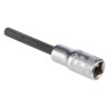 STAHLWILLE 1/4 in Drive Bit Square Socket, Chrome Alloy Steel, 55mm Overall Length 01450010
