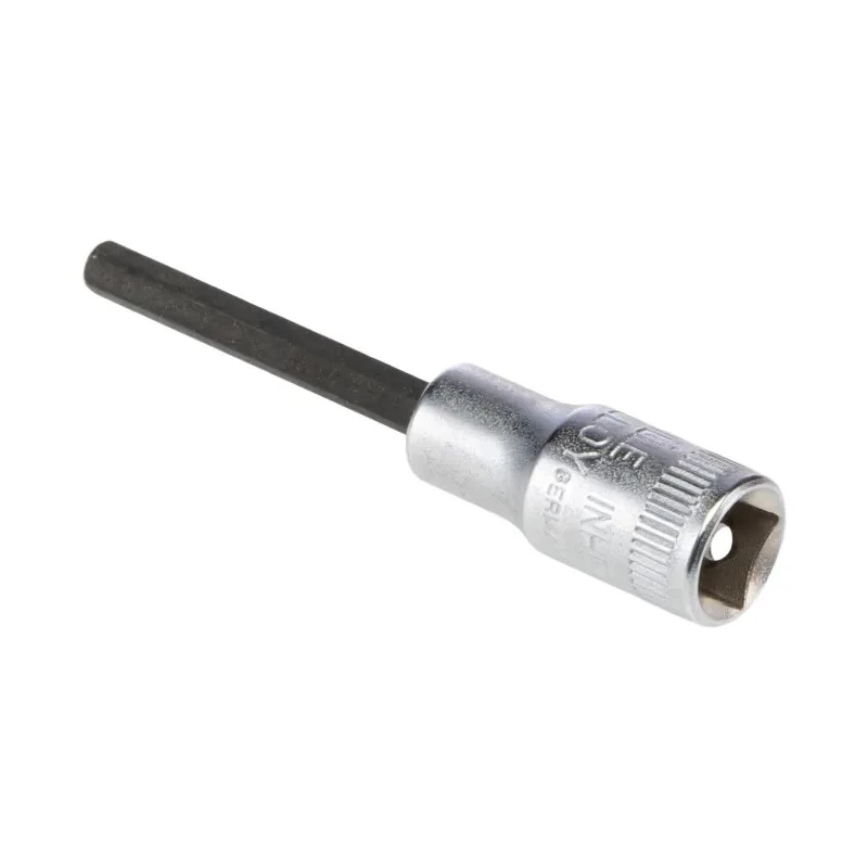 STAHLWILLE 1/4 in Drive Bit Square Socket Chrome Alloy Steel 55mm Overall Length 01450009