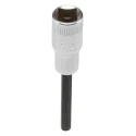 STAHLWILLE 1/4 in Drive Bit Square Socket Chrome Alloy Steel 55mm Overall Length 01450009