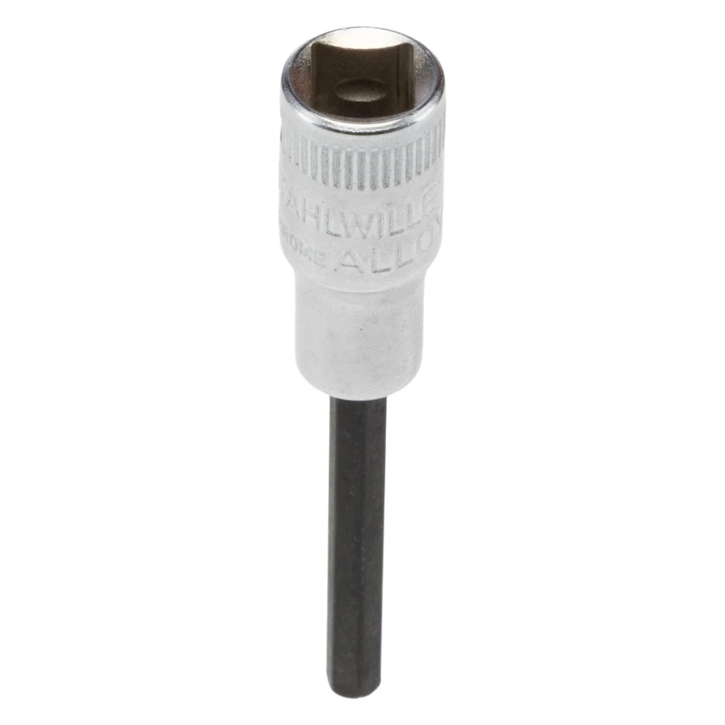 STAHLWILLE 1/4 in Drive Bit Square Socket Chrome Alloy Steel 55mm Overall Length 01450009