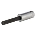 STAHLWILLE 1/4 in Drive Bit Socket Square Drive, Chrome Alloy Steel, 55mm Overall Length 01450012