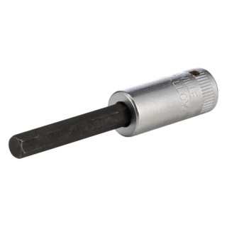 STAHLWILLE 1/4 in Drive Bit Socket Square Drive, Chrome Alloy Steel, 55mm Overall Length 01450012