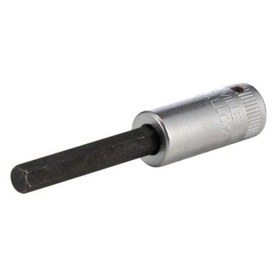 STAHLWILLE 1/4 in Drive Bit Socket Square Drive, Chrome Alloy Steel, 55mm Overall Length 01450012