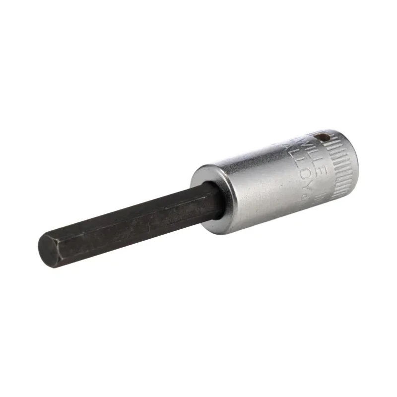 STAHLWILLE 1/4 in Drive Bit Socket Square Drive, Chrome Alloy Steel, 55mm Overall Length 01450012