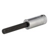 STAHLWILLE 1/4 in Drive Bit Socket Square Drive, Chrome Alloy Steel, 55mm Overall Length 01450012