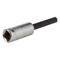 STAHLWILLE 1/4 in Drive Bit Socket Square Drive, Chrome Alloy Steel, 55mm Overall Length 01450012