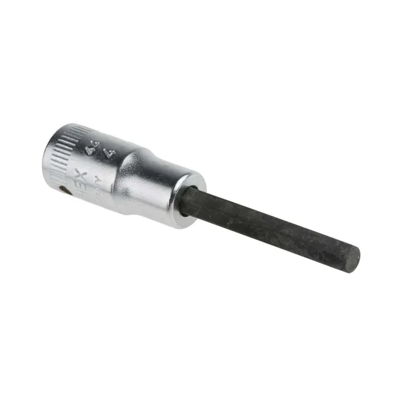 STAHLWILLE 1/4 in Drive Bit Square Socket Chrome Finish 30mm Overall Length 01050004