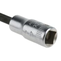 STAHLWILLE 1/4 in Drive Bit Square Socket Chrome Finish 30mm Overall Length 01050004