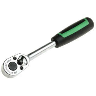 STAHLWILLE 9.53 mm 3/8in Reversible Ratchet with Ratchet Handle Chrome Alloy Steel 193mm Overall 12111010