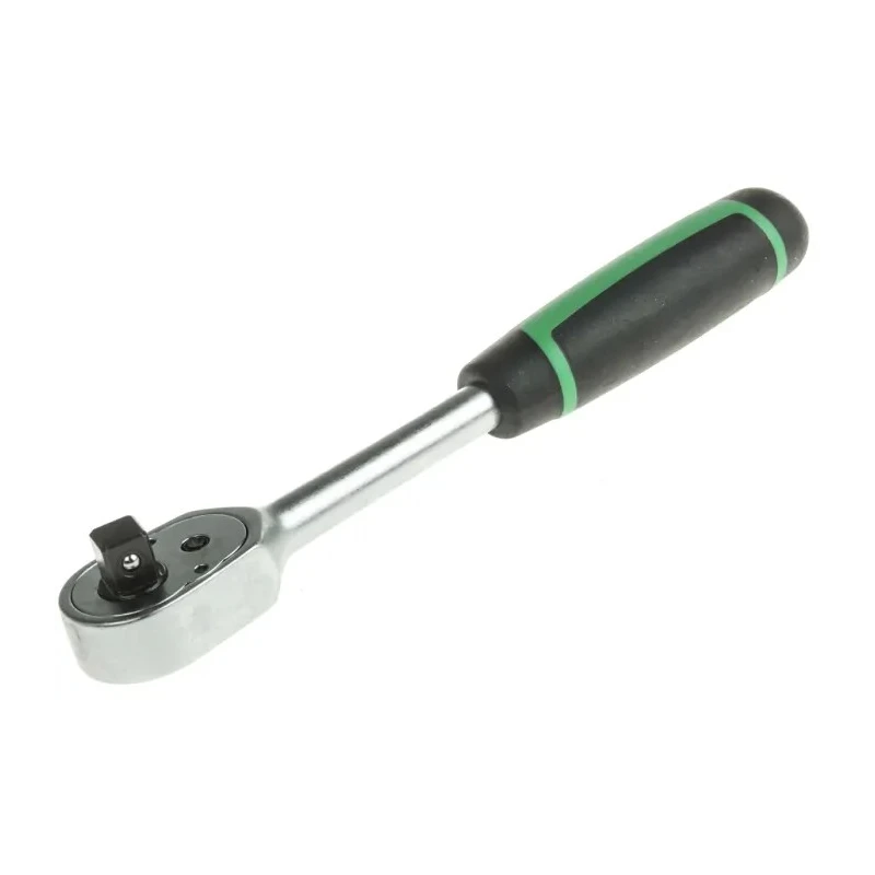STAHLWILLE 9.53 mm 3/8in Reversible Ratchet with Ratchet Handle Chrome Alloy Steel 193mm Overall 12111010