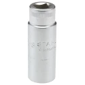 STAHLWILLE 3/8 in Drive 5/8 in 12 Point Square Socket, Chrome Finish, 60mm Overall Length 02420036