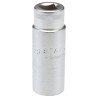 STAHLWILLE 3/8 in Drive 5/8 in 12 Point Square Socket, Chrome Finish, 60mm Overall Length 02420036