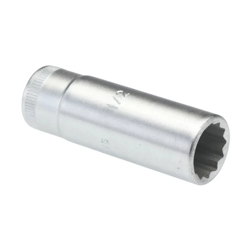 STAHLWILLE 3/8 in Drive 1/2 in 12 Point Square Drive Deep Socket 54mm Overall Length 02420032