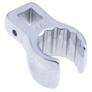 STAHLWILLE Crow Foot Spanner Head 1/4 x 1/2 Inch Insert Chrome Finish 01490032