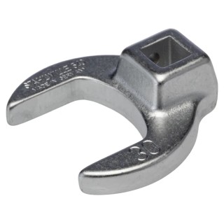 STAHLWILLE Spanner Insert, Crowfoot Spanner Head, 3/8 in Insert, 30 mm, Chrome Finish 02200030