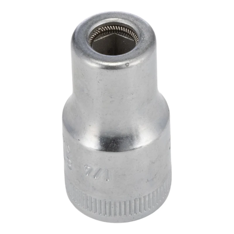 STAHLWILLE Bit Holder 1/4 in Square Drive, 32mm Overall Length, Chrome Alloy Steel 12180026