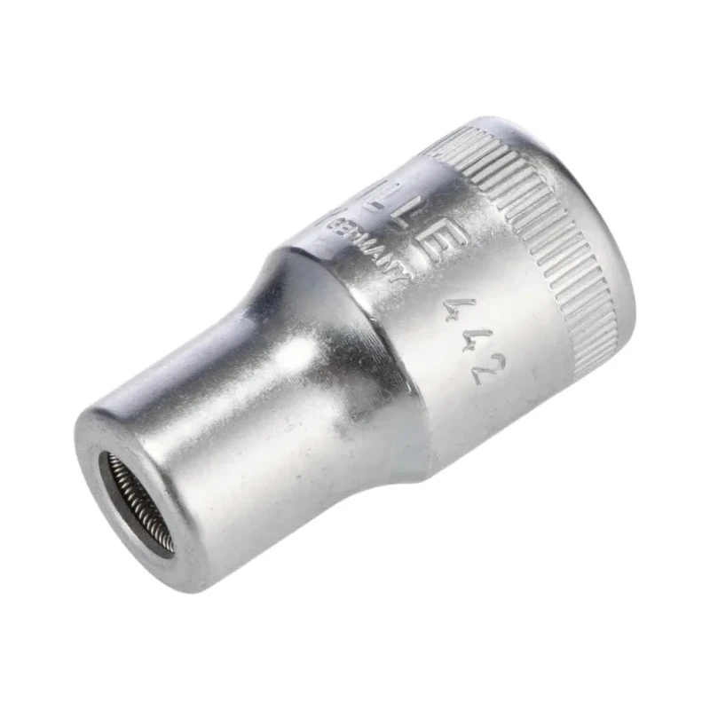 STAHLWILLE Bit Holder 1/4 in Square Drive, 32mm Overall Length, Chrome Alloy Steel 12180026