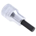STAHLWILLE 1/2 in Square Drive Bit Socket Chrome Alloy Steel, 22mm Overall Length 03050008