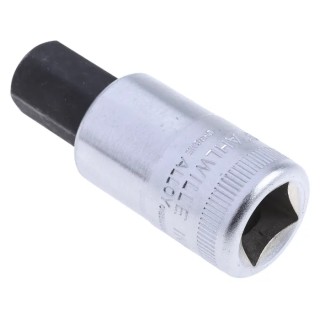 STAHLWILLE 1/2 in Drive 8-34 mm Bit Square Socket, Chrome Alloy Steel, 20mm Overall Length 03050014