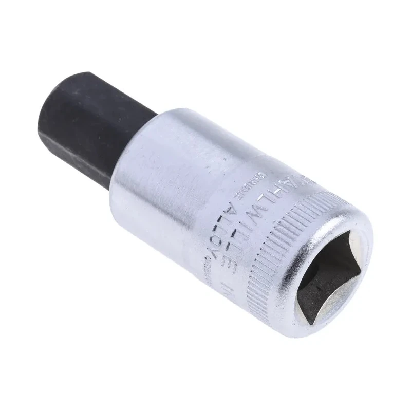 STAHLWILLE 1/2 in Drive 8-34 mm Bit Square Socket, Chrome Alloy Steel, 20mm Overall Length 03050014