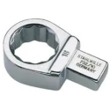 STAHLWILLE Crow Foot Spanner Head, 14 x 18 mm Insert, 17 mm Size, Chrome Finish 58224017