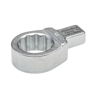 STAHLWILLE Round Spanner Head, 9 x 12 mm Insert, 19 mm Chrome Finish Torque Wrench Insert 58221019