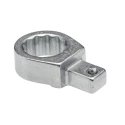 STAHLWILLE Round Spanner Head, 9 x 12 mm Insert, 19 mm Chrome Finish Torque Wrench Insert 58221019