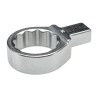 STAHLWILLE Torque Wrench Insert Round Spanner Head 14 x 18 mm Insert Size, 36 mm Chrome Finish 58224036