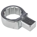 STAHLWILLE Round Spanner Head, 14 x 18 mm Insert Size, 30 mm Chrome Finish Torque Wrench Insert 58224030