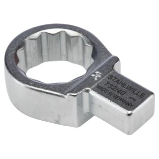 STAHLWILLE Round Spanner Head, 14 x 18 mm Insert Size, 30 mm Chrome Finish Torque Wrench Insert 58224030