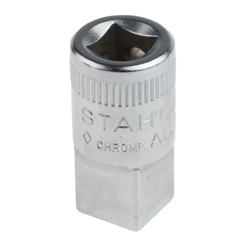 STAHLWILLE 6.35 mm Manual Drive Socket Adapter, Chrome Steel, 25 mm Overall Length 11030002